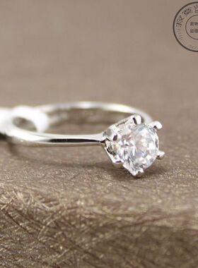 特！八箭八心锆1钻钻戒克拉结婚