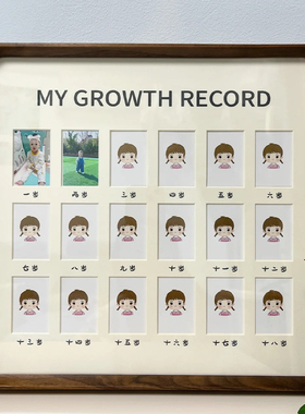 约美实木照片现代简约周岁纪念