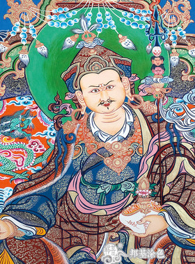 唐卡莲花生线稿莲师大士涂色佛像