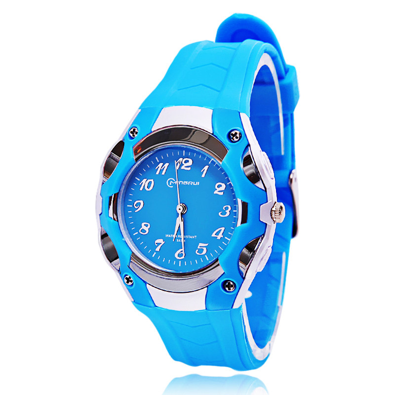 指针式男孩电子表防水5-15石英表 爱你宝贝网购商城国产腕表