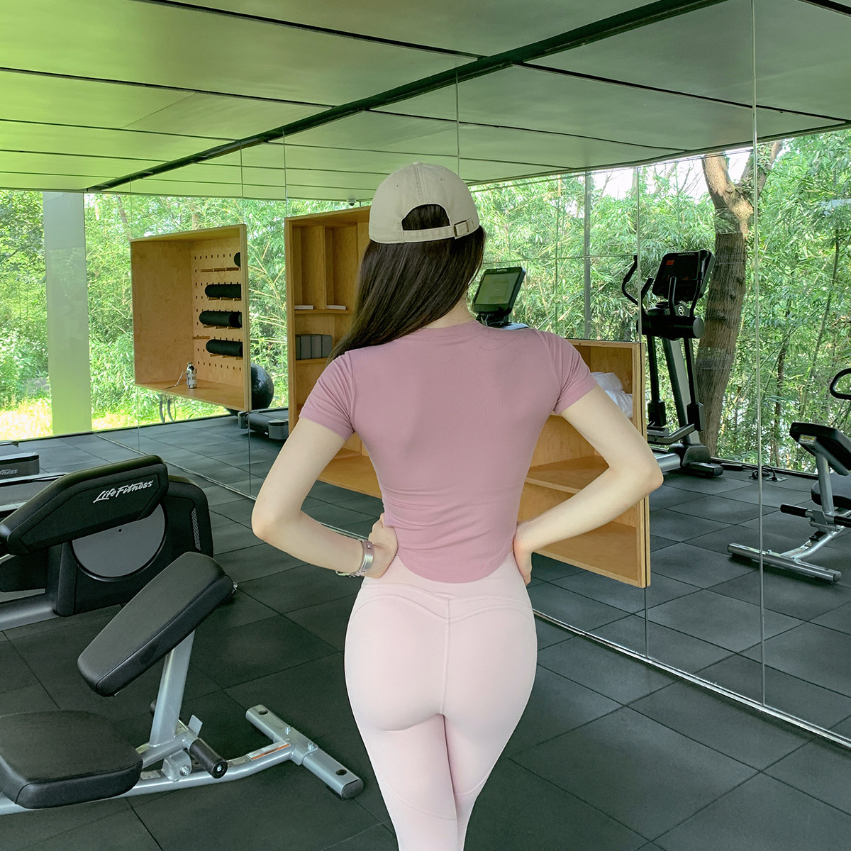 Byu run 运动短袖女弹力紧身透气短款专业跑步速干瑜伽T恤健身服,淘宝优惠券,粉丝福利购,淘宝优惠卷