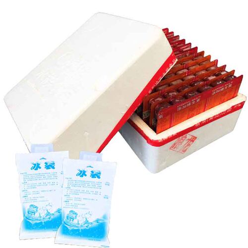 九河冰冻红血虫冷冻红虫赤虫红线虫七彩神仙鱼燕鱼饲料铝箔板包邮 - 图3