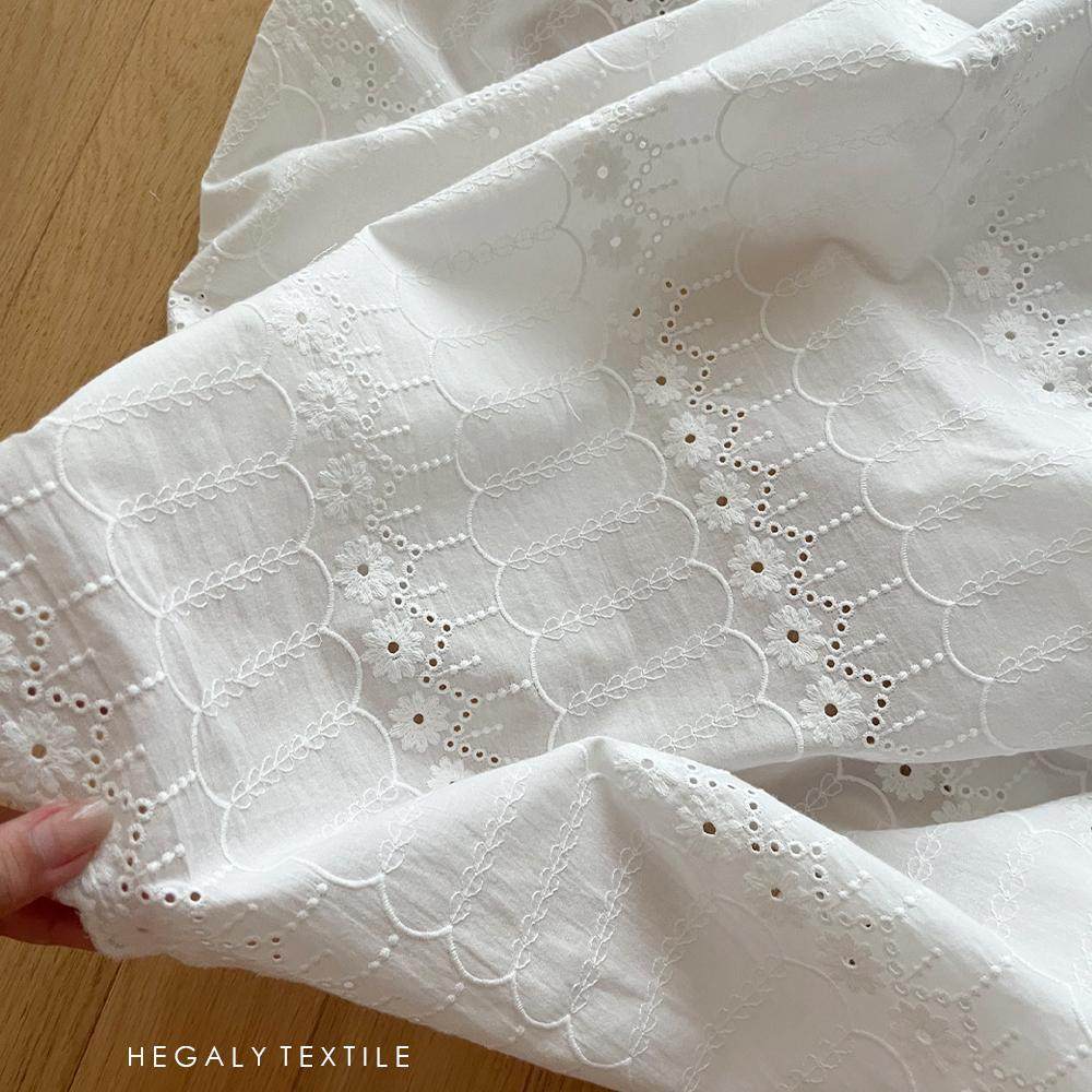 HEGALY 花光月影白色门帘隔断帘分片小窗帘透光刺绣棉布韩式文艺,淘宝优惠券,粉丝福利购,淘宝优惠卷