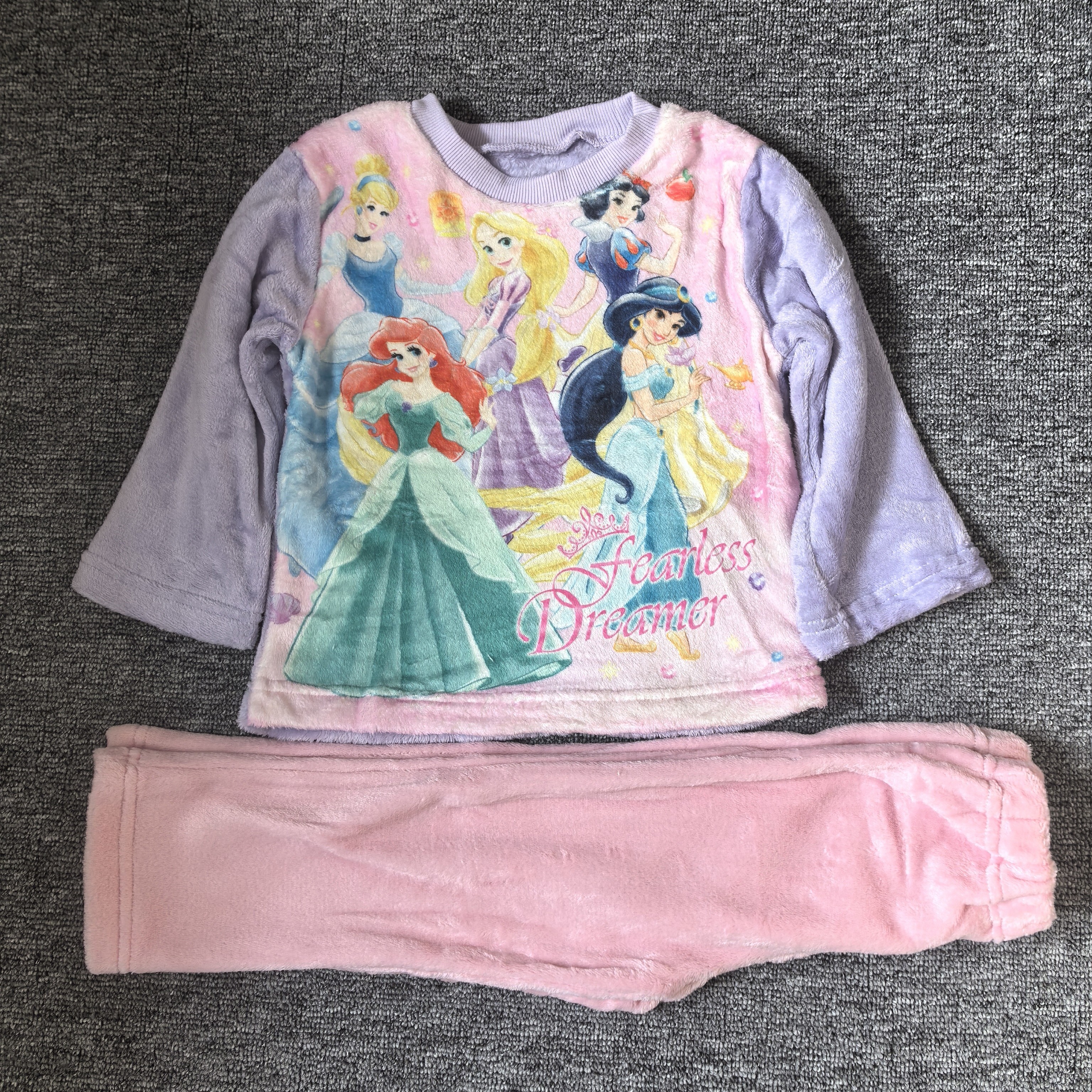 外贸原单美人鱼公主女童家居服套装秋冬保暖加绒长袖长裤睡衣套装,淘宝优惠券,粉丝福利购,淘宝优惠卷