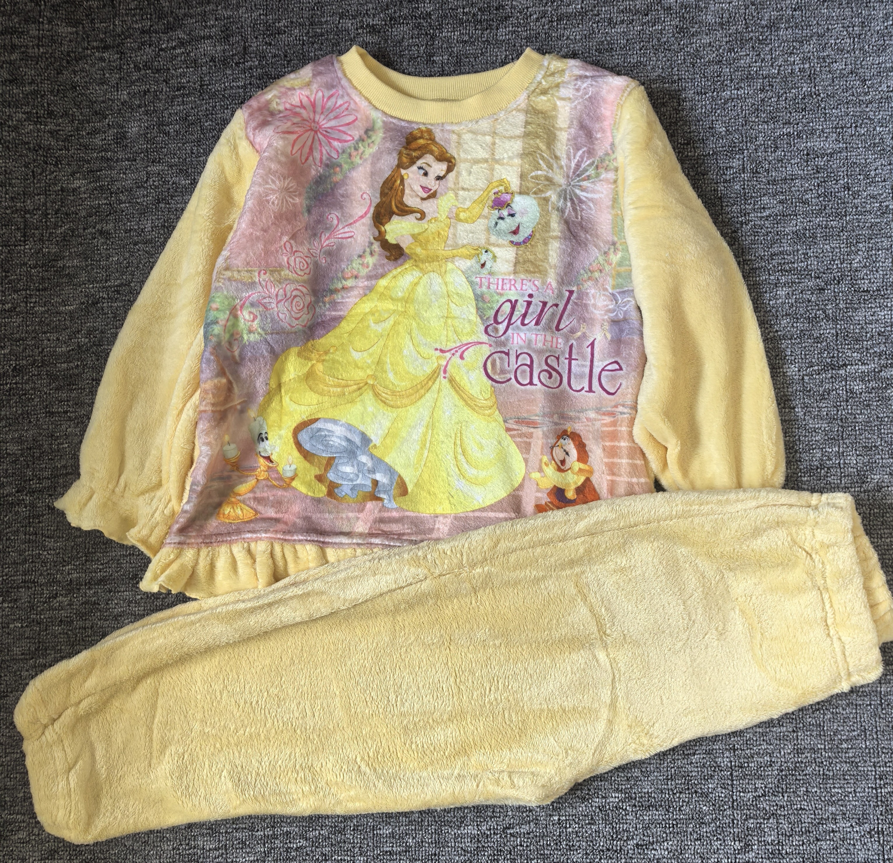 外贸原单美人鱼公主女童家居服套装秋冬保暖加绒长袖长裤睡衣套装,淘宝优惠券,粉丝福利购,淘宝优惠卷