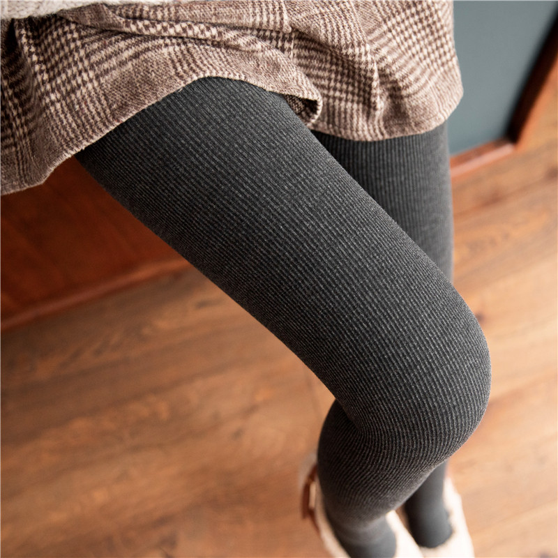 加绒加厚打底裤女高腰收腹显瘦竖条纹连裤袜秋冬季保暖羊毛打底袜,淘宝优惠券,粉丝福利购,淘宝优惠卷