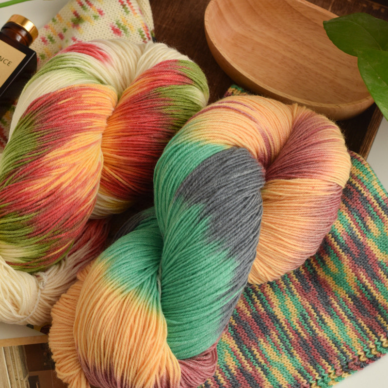 手染段染中粗羊毛线290棒针编织毛衣线围巾披肩帽子毛线一把5两,淘宝优惠券,粉丝福利购,淘宝优惠卷