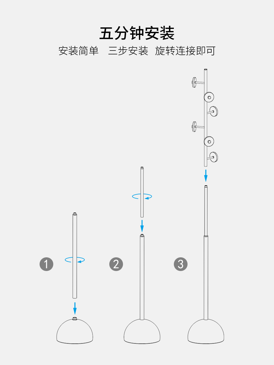 轻奢衣帽架落地入户挂衣架水晶玻灰不占地挂包卧室Ins网红设计师