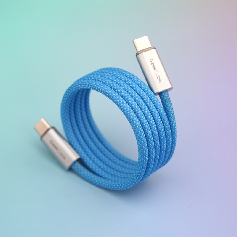 GeekCable适用苹果华为小米手机充电线超级快充收纳磁吸磁贴编织 - 图3