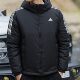 Authentic and fake men's winter thickened hooded cotton jacket
