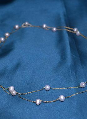 气质高级感2024年新款锁骨链