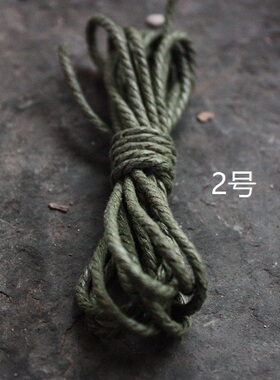 手搓棉线彩色佛珠文玩绳子棉绳