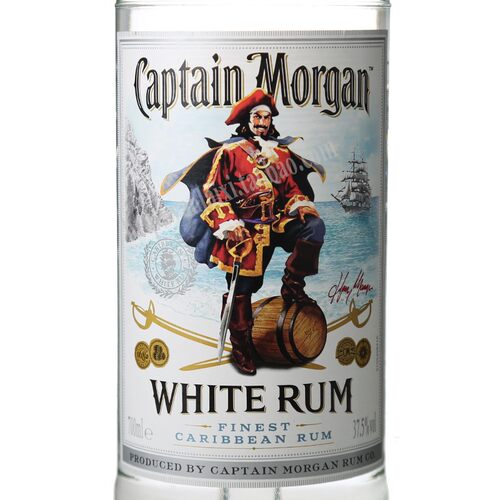 进口洋酒 摩根船长白朗姆酒鸡尾酒基酒Captain Morgan Rum 烘培 - 图1