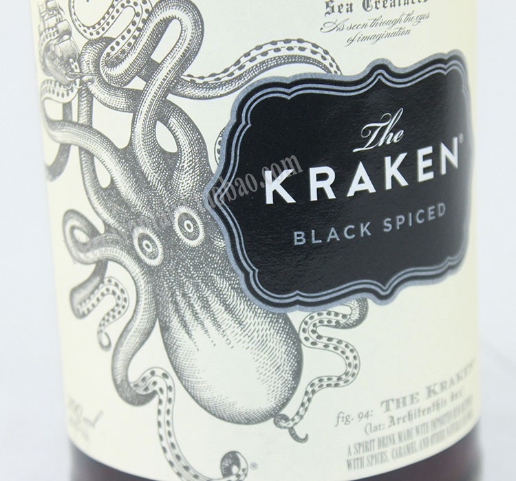 北海巨妖挪威海怪海妖章鱼黑朗姆酒 KRAKEN BLACK SPICED正品行货-图1