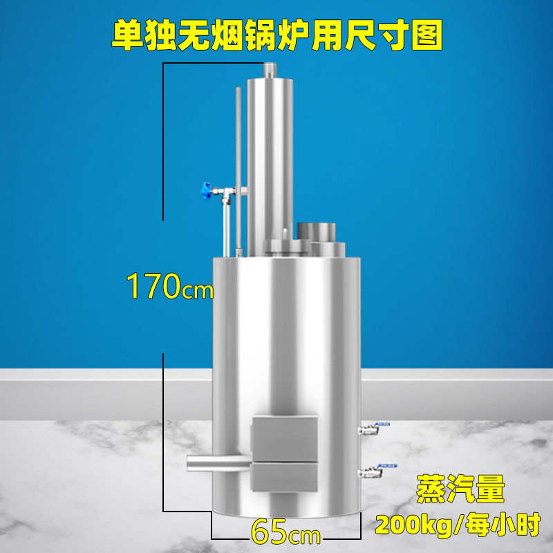 欣顺昊 304不锈钢反烧燃煤柴颗粒无烟煤蒸汽锅炉环保酿酒设备豆腐 - 图2