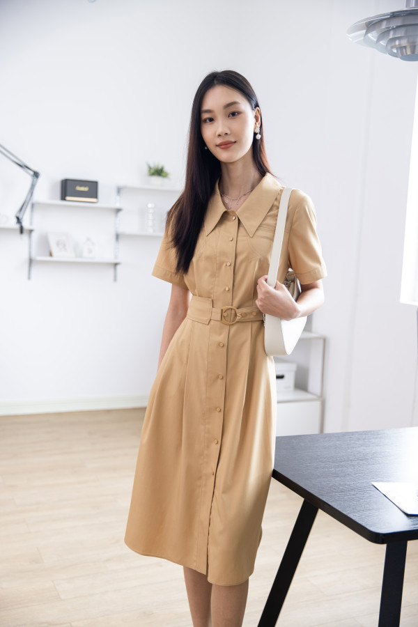 ART艺域女装正品专柜夏款原创新款百搭飘逸连衣长裙N2L092 - 图0