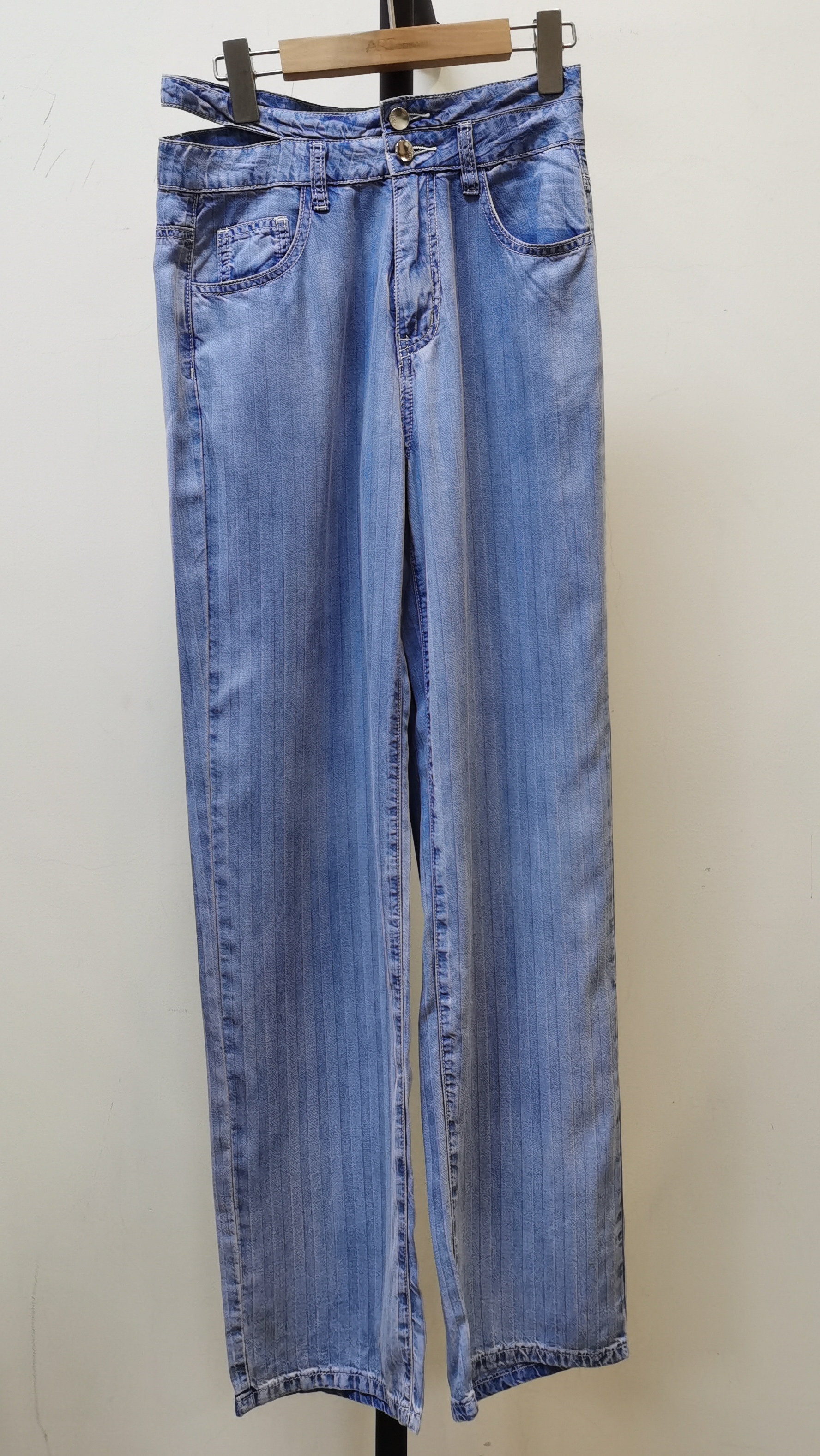 ART艺域女装正品专柜夏款新款百搭时尚长牛仔裤N2K008 - 图0