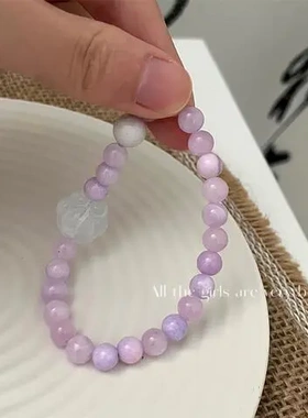 大象叠戴狗爪感彩色手链手环马卡龙森系童趣串珠弹力yk2减龄