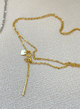 万能叠戴极细925银百搭素链项链