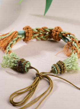 手工编织半成品手绳饰品可串珠diy手饰水晶蜜蜡天珠手绳手链批发