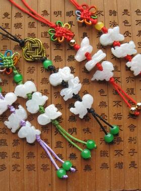 玉生肖手机挂饰吊坠三合六合局