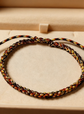 纯手工金刚结五彩五色绳手链手工编织优质棉线五色绳后手绳端午节