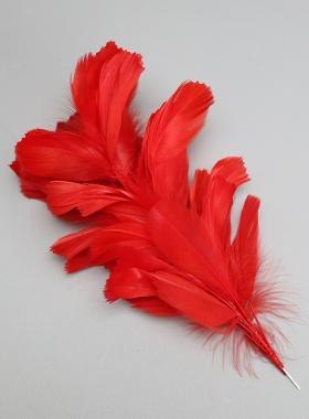 羽毛铁丝花帽子头饰胸花装饰品