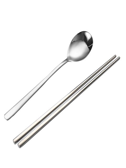 Korean stainless steel 304 chopsticks solid Korean chopsticks