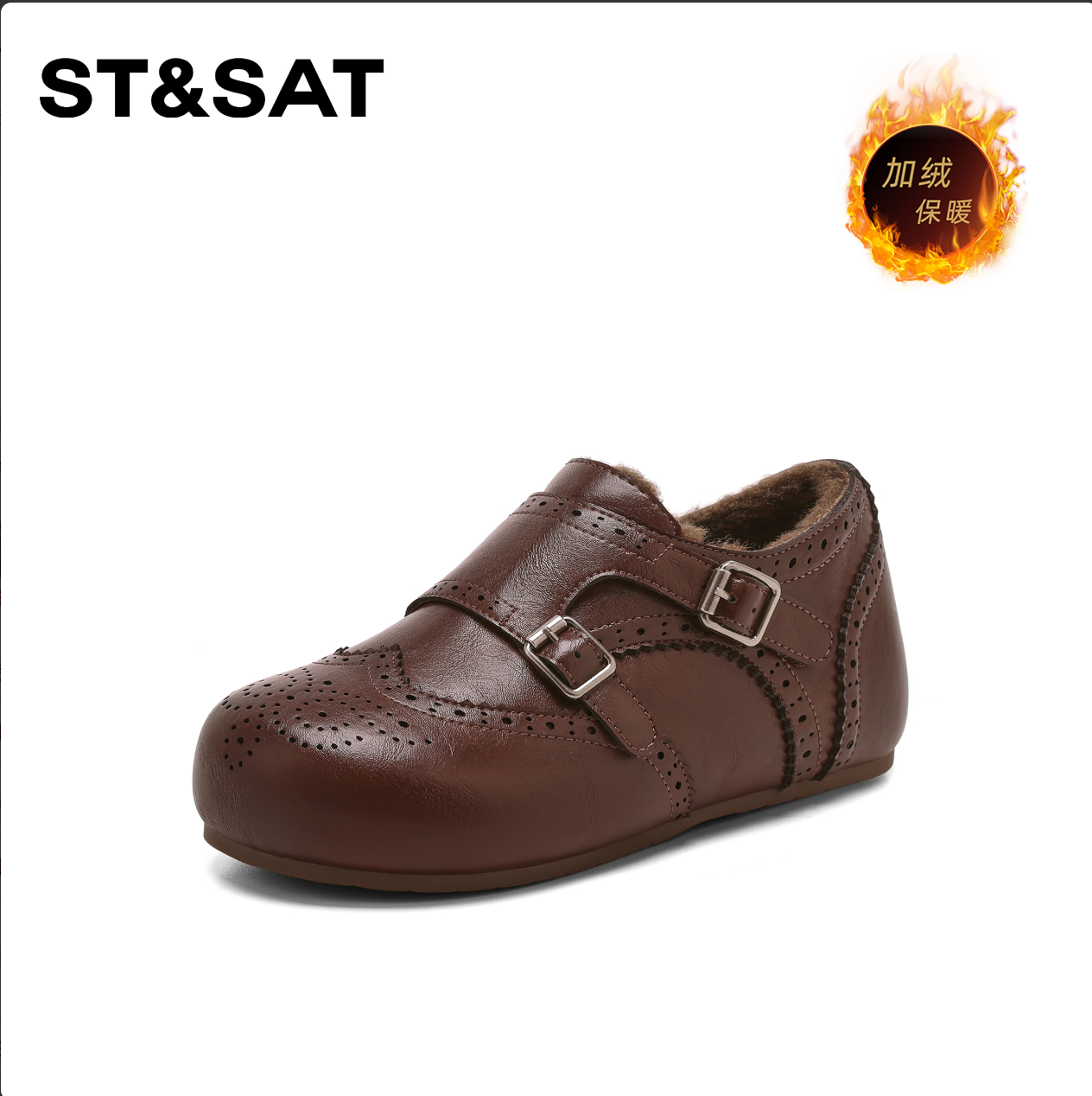 星期六加绒勃肯鞋女新款爆款冬季平底女鞋毛毛鞋子保暖小皮鞋,淘宝优惠券,粉丝福利购,淘宝优惠卷