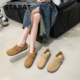 Saturday retro Boken shoes women's 2025 summer new all-inclusive thick-soled Mule shoes straight