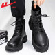 Pull back Martin boots men's high top British style work boots