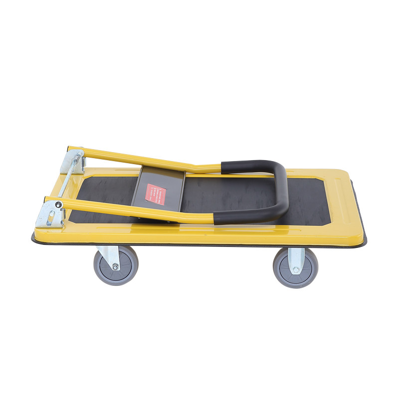 手推车平板车搬运车拉货办公家用便携四轮拖车折叠小推车拉货轻便