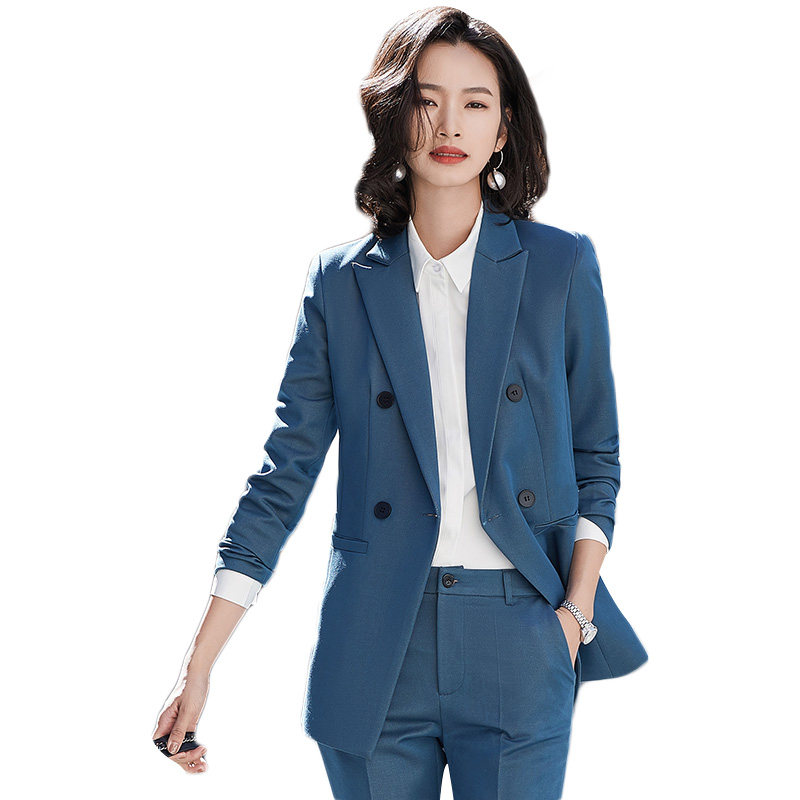 职业西装套装秋冬韩版气质工工作服 伊木子职业女裤套装