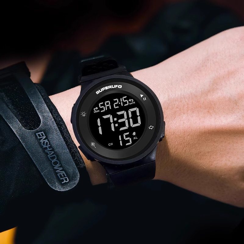 superme大数字电子手表初高中学生户外运动防水夜光ins风儿童手表,淘宝优惠券,粉丝福利购,淘宝优惠卷