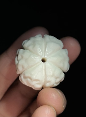 鹿角雕刻金刚菩提配饰文玩顶珠
