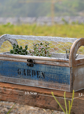 美式风花房婚礼橱窗园艺杂货摆件