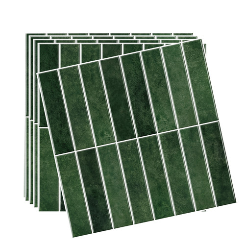 PET长条形瓷砖贴厨房卫生间浴室防水防油易清洁高光翻新瓷砖贴纸 - 图3