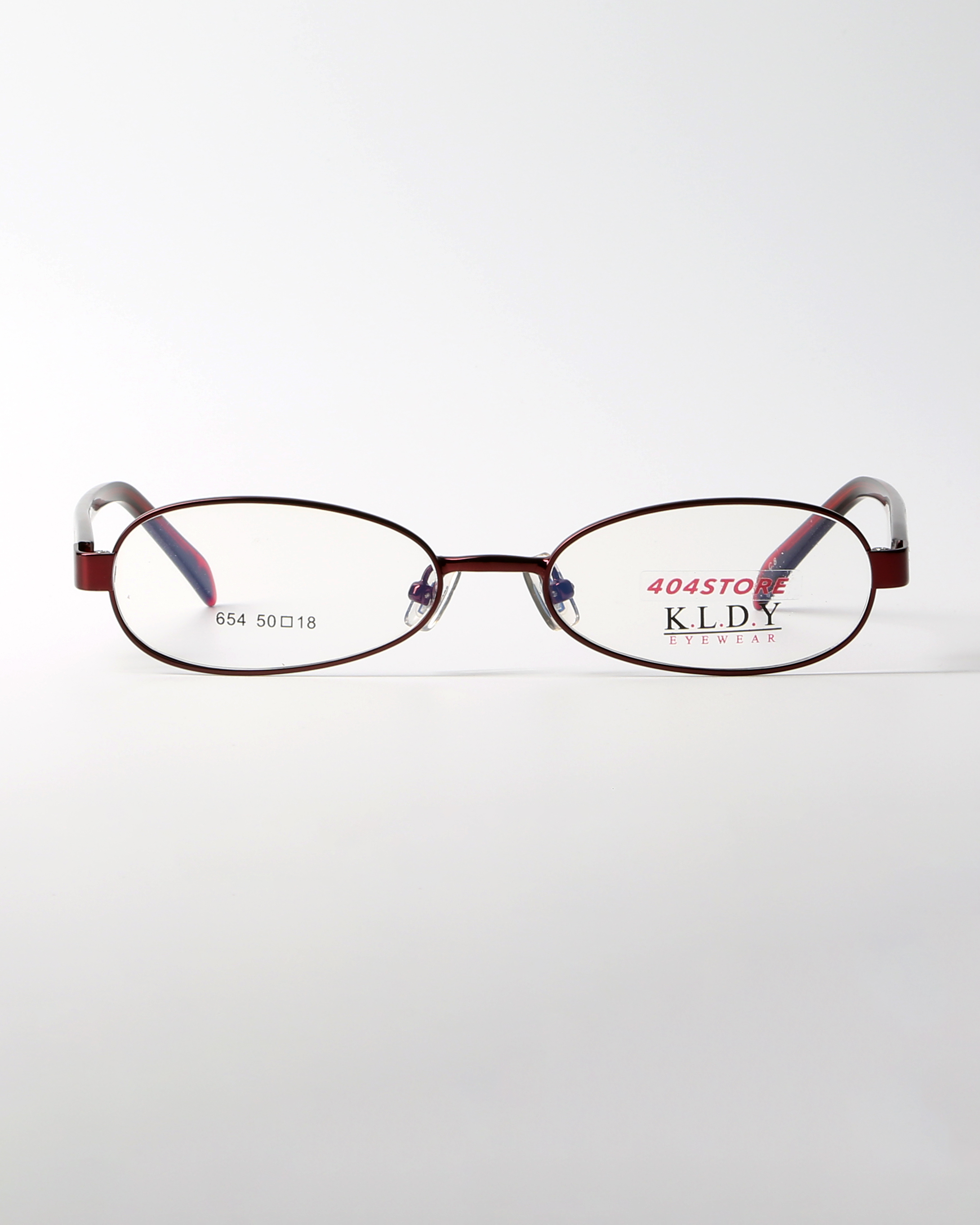 404的店复古90年代金属椭圆小框眼镜斯文配度数高度近视素颜平光 - 图1