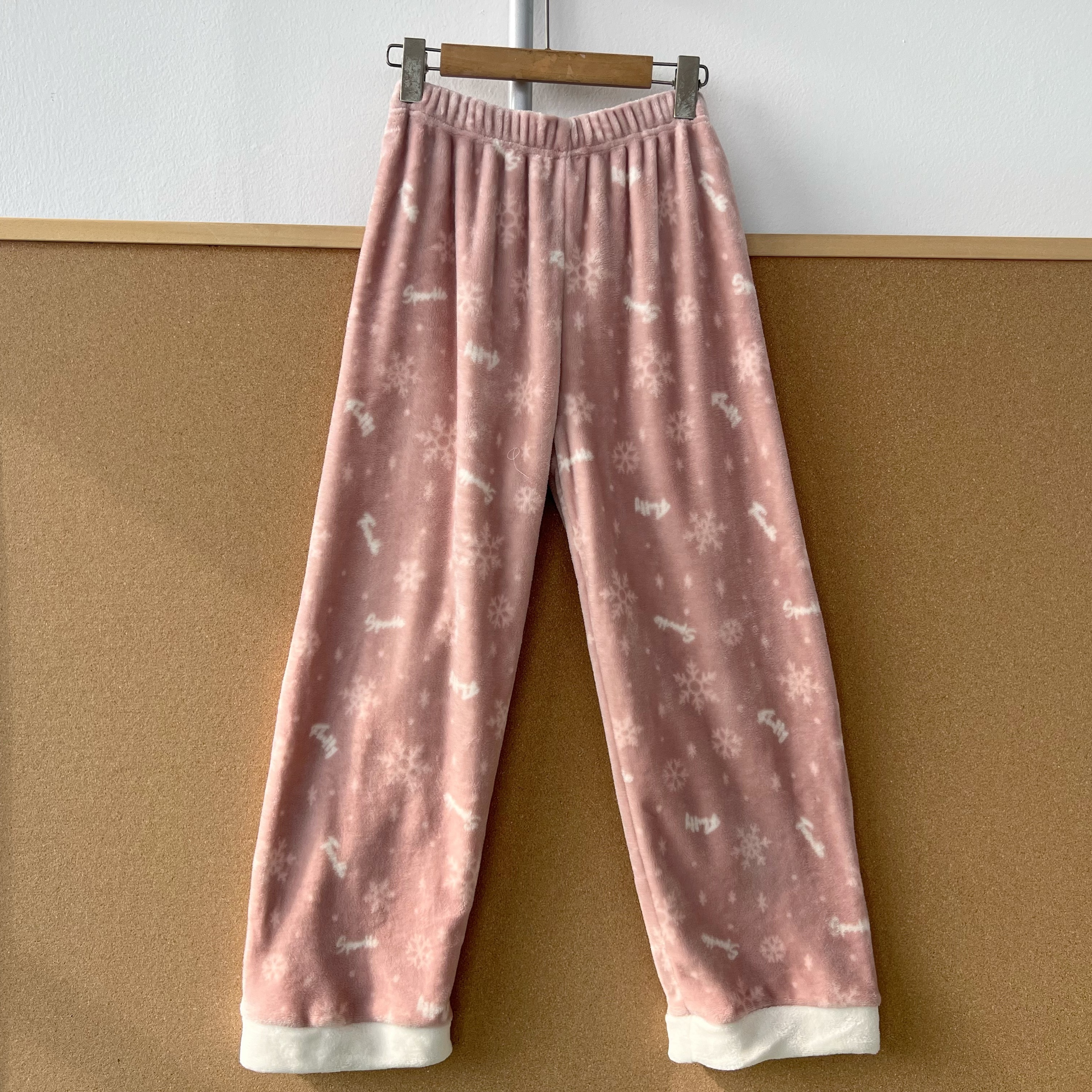 2Y1-37女士睡裤合集！多款加绒图案印花设计感保暖家居睡裤Z25-11 - 图3