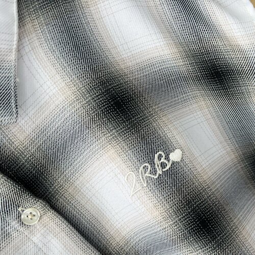 3K-15儿童款两件套圆领格子复古设计感慵懒风盐系字母长袖Y26-2 - 图1