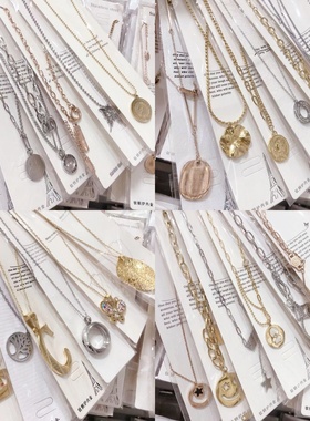 其他混款女性钛钢混款随机项链