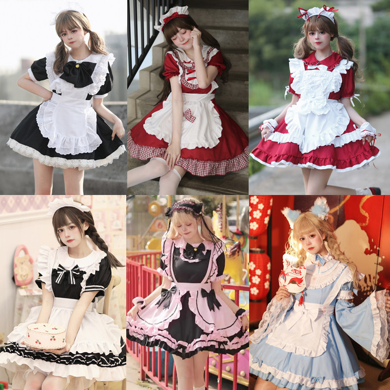 女仆装cos可爱女佣女装大佬lolita连衣裙二次元洛丽塔cosplay服装,淘宝优惠券,粉丝福利购,淘宝优惠卷