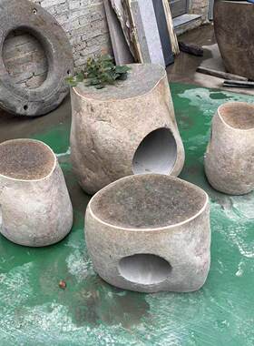 惠安石桌石凳庭院花园户外茶桌阳台茶台公园天然石台室外桌椅石头