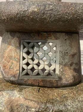 天然原石复古日式石灯笼天然石材手工雕刻庭院装饰摆件园林景观