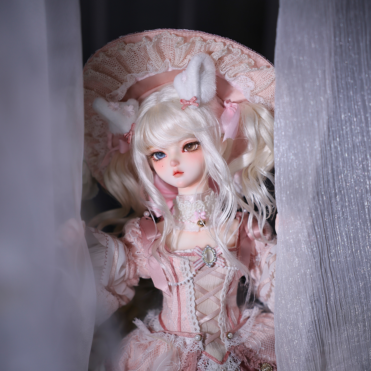 GEM贵族娃娃 猫猫心事系列 4分BJD女娃艾德莉丝 45cm全套潮玩礼物 - 图1