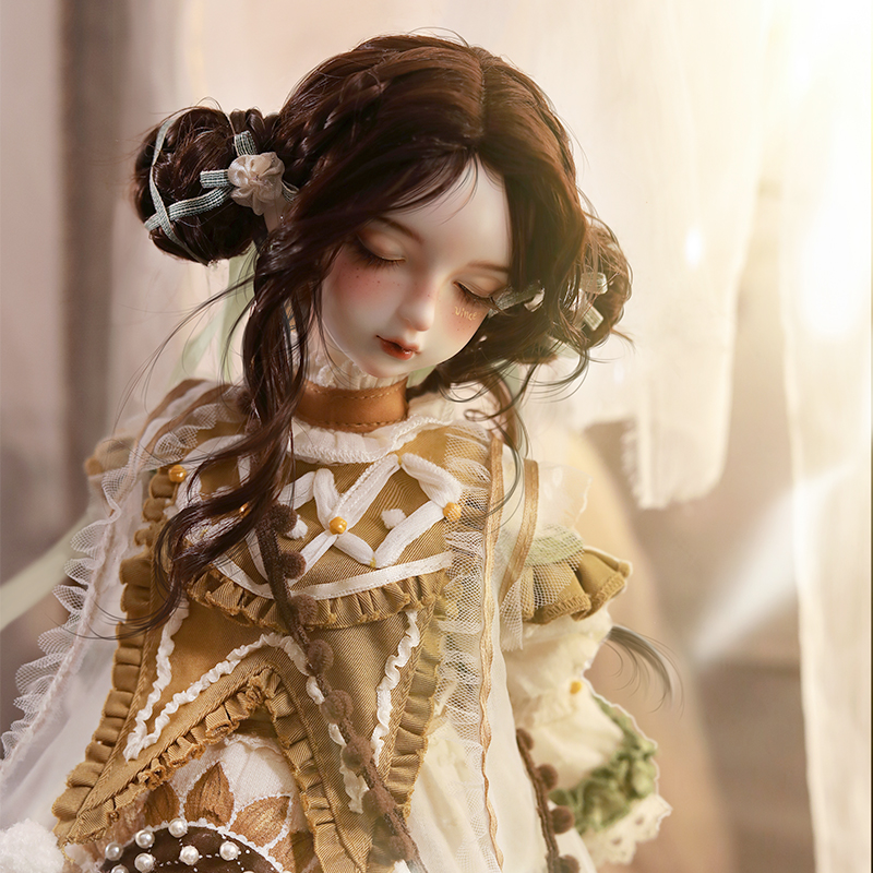 GEM娃衣 4分bjd娃娃 文森特的花之炙热的礼赞  向日葵官服 假发鞋 - 图1