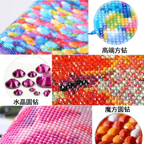 Yingke Song 5d Crystal Diamond Painting Patch полно бриллиантового шоу живописные пятна Diamond Cross -удар по новым ландшафту гостиной