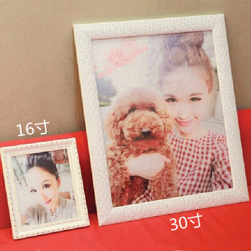 定制钻石画照片人物砖石贴画卧室5D点贴钻粘钻十字绣客厅真人满钻,淘宝优惠券,粉丝福利购,淘宝优惠卷