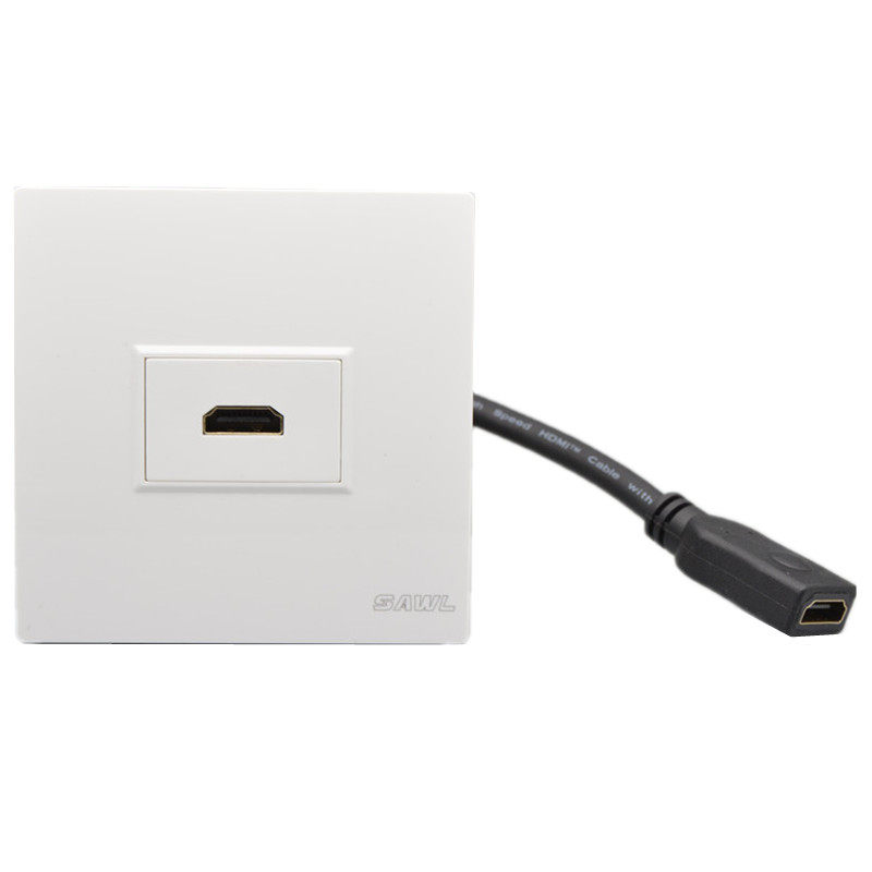 带线高清HDMI插座86型墙壁暗装多媒体面板直插4K带延长线hdmi面板,淘宝优惠券,粉丝福利购,淘宝优惠卷