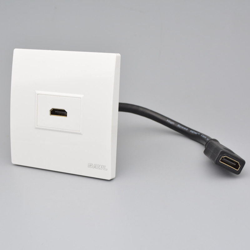 带线高清HDMI插座86型墙壁暗装多媒体面板直插4K带延长线hdmi面板,淘宝优惠券,粉丝福利购,淘宝优惠卷